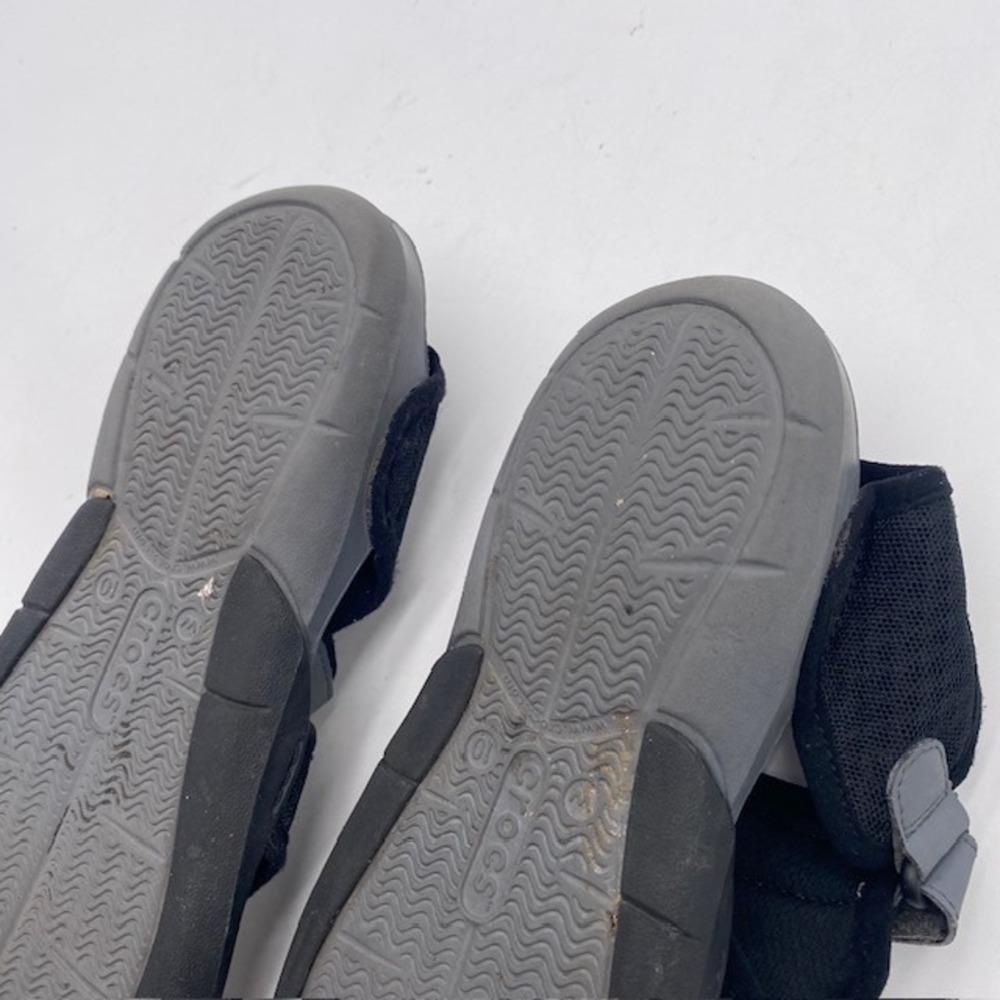 Crocs Swiftwater Mesh Sandal Women 10 Black Charcoal Sport Water Shoe Adjustable - Picture 11 of 12
